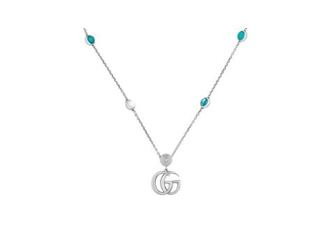 collana gucci argento|Gucci Collana Con Pendente .